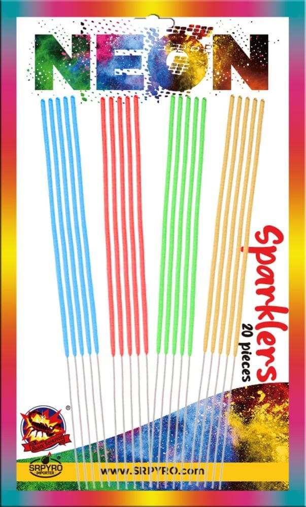 Neon Sparklers 28cm 20 db