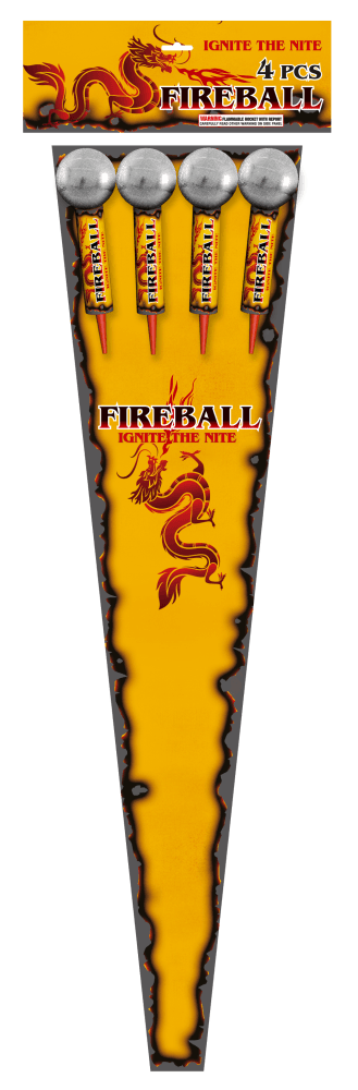 Fireball Color 65 mm 4 ks