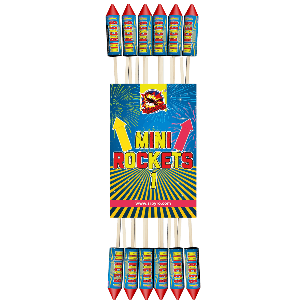 Mini rockets 18,5 mm 12 db