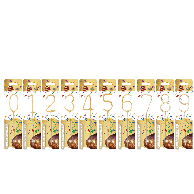 Sparklers No 0-9 mix 15,5 cm