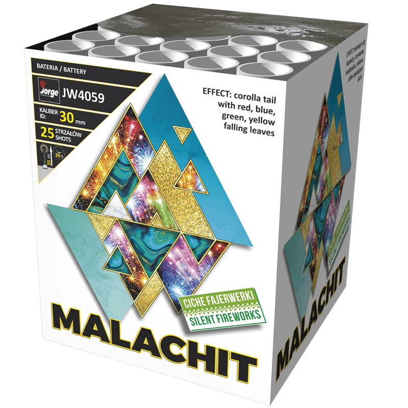 Malachit 25 lövés 30 mm